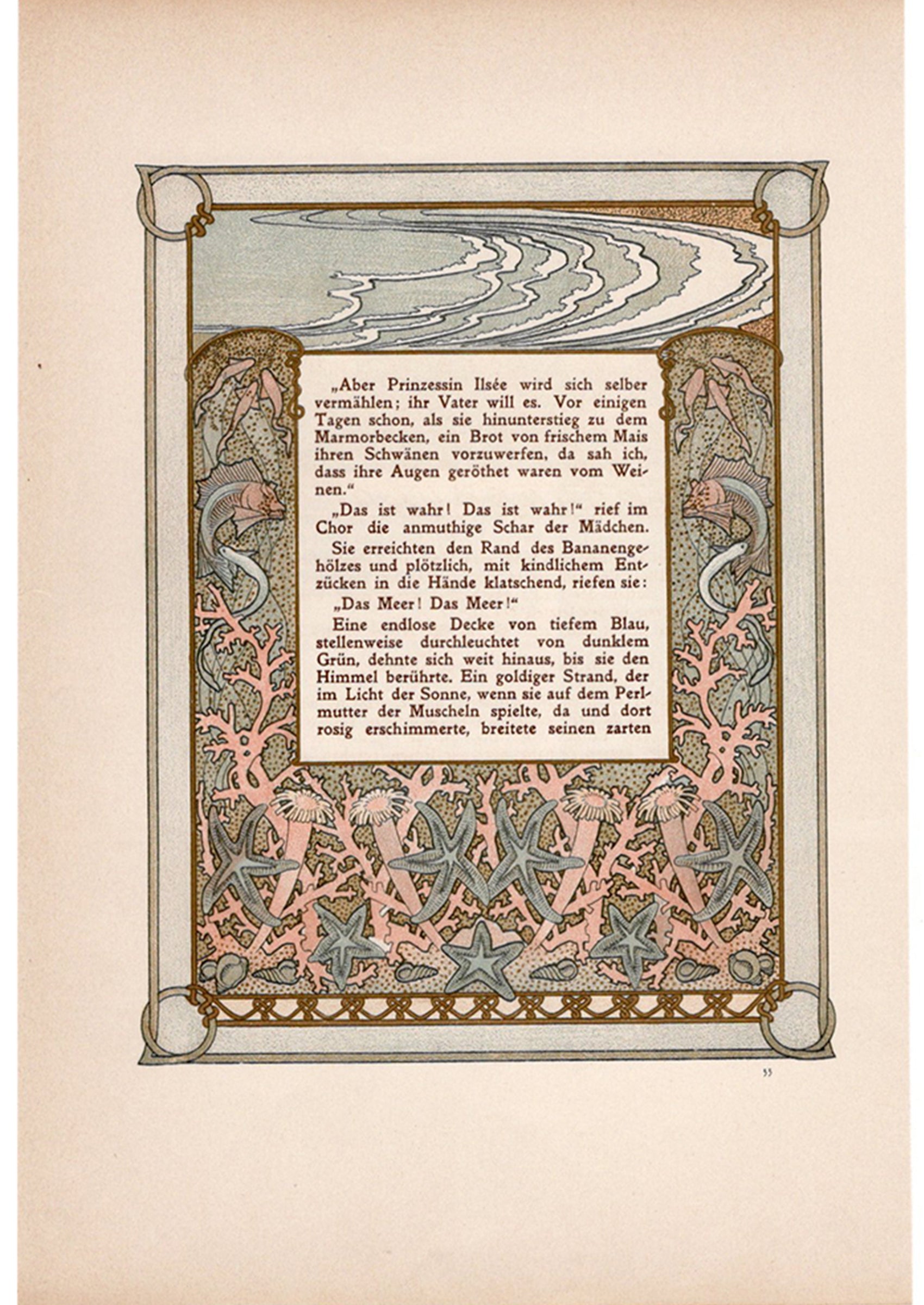 アルフォンス・ミュシャ『トリポリの姫君イルゼ』挿絵【第2部第1章】(両面 No.55&56)