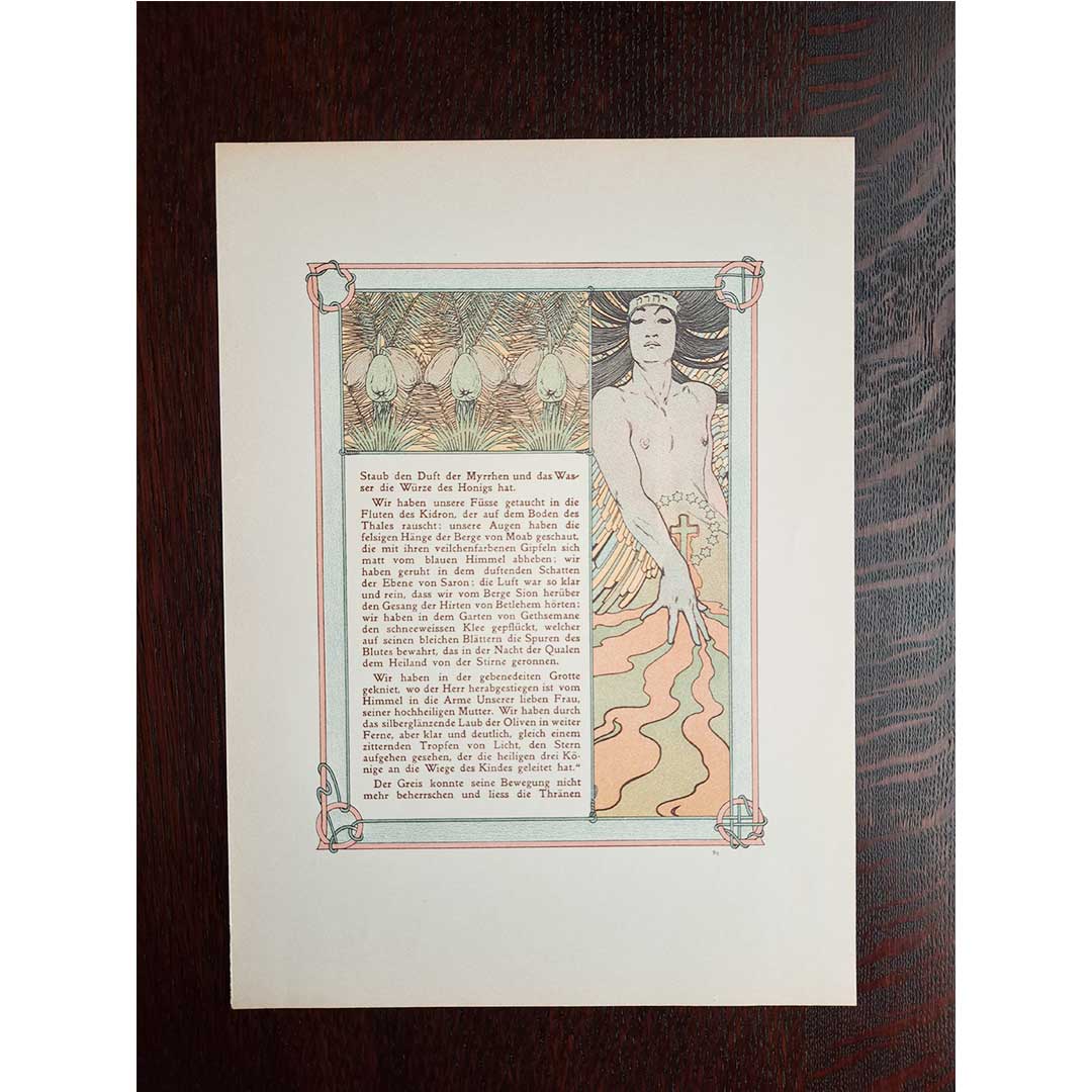 アルフォンス・ミュシャ『トリポリの姫君イルゼ』挿絵【第2部第3章】(両面 No.89&90)