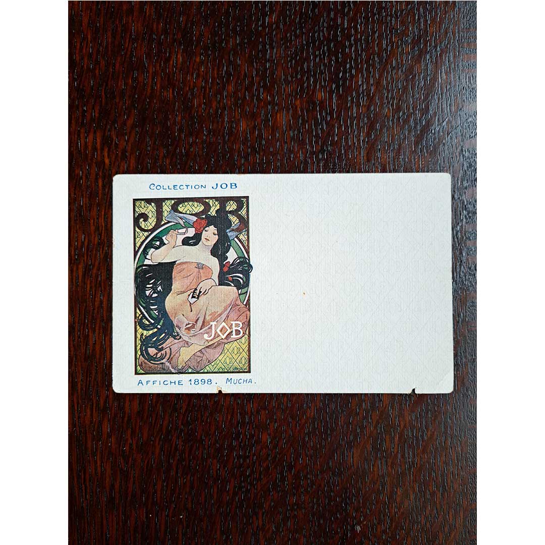 Alphonse Mucha "Job Poster 1898" circa 1907 Antique postcard