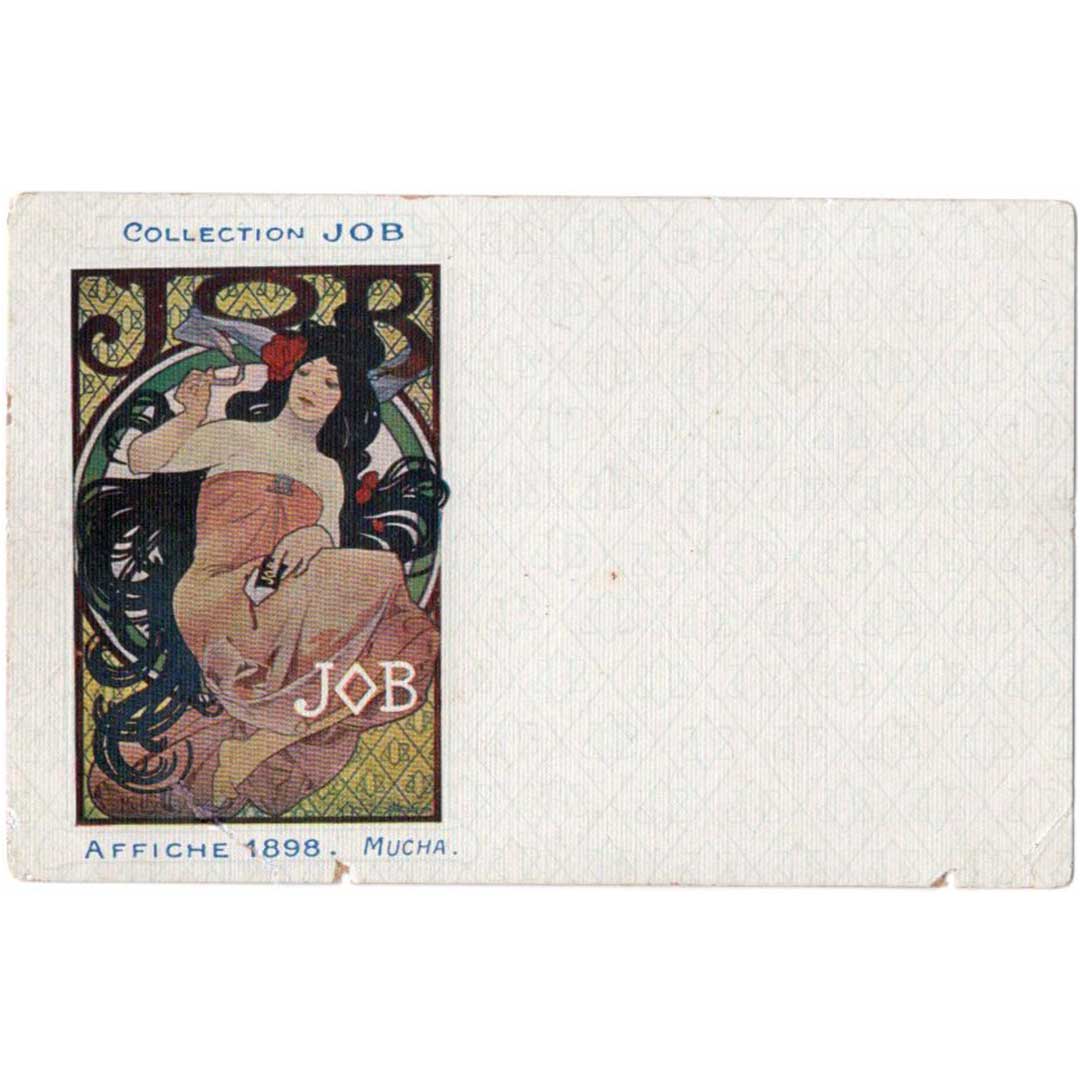Alphonse Mucha "Job Poster 1898" circa 1907 Antique postcard