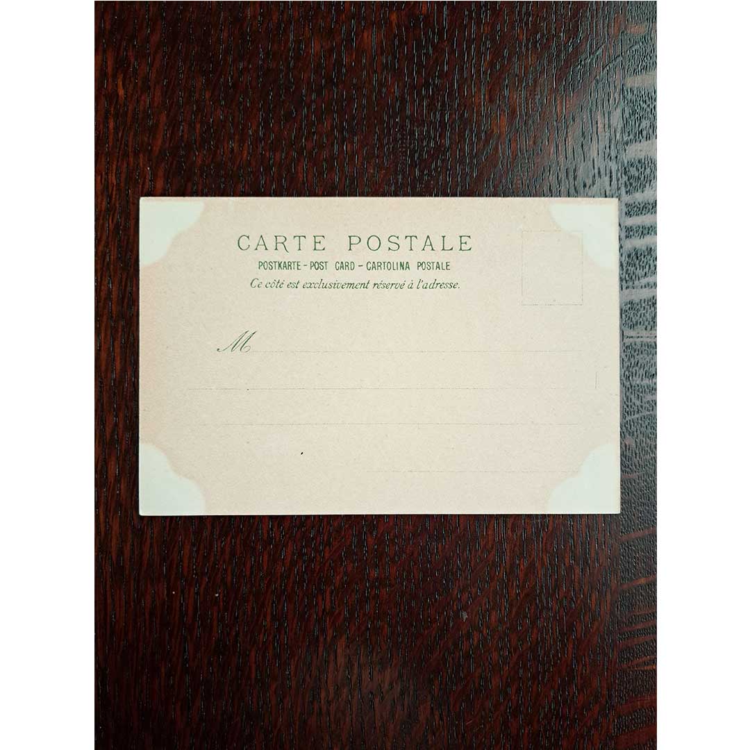 アルフォンス・ミュシャ ≪秋―四季≫ 1900年 アンティーク絵はがき