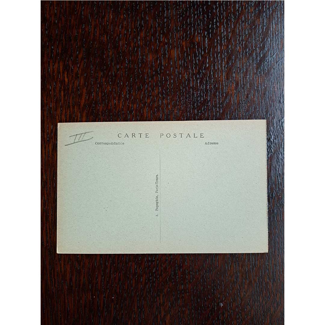 《パリ モンマルトル テルトル広場と広告塔》| 1910年頃 アンティーク写真絵はがき