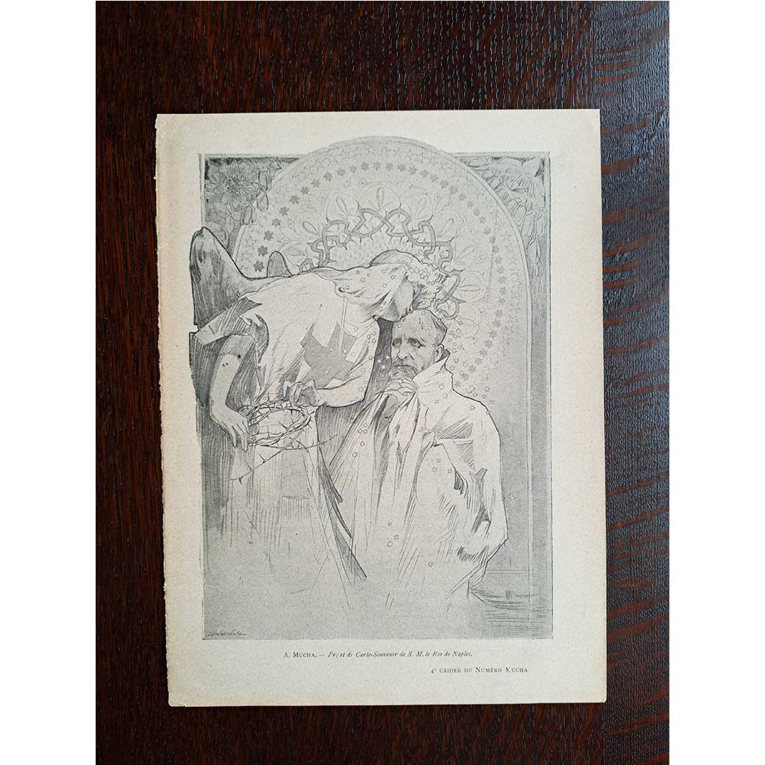 Alphonse Mucha's "King of Naples" and "Chocolat Ideal"