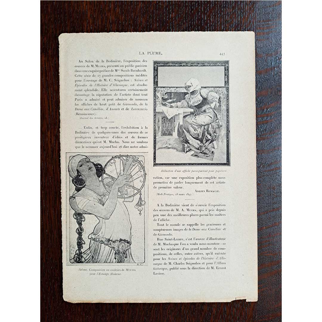 Alphonse Mucha "Biscuit" and "Salome" 1897