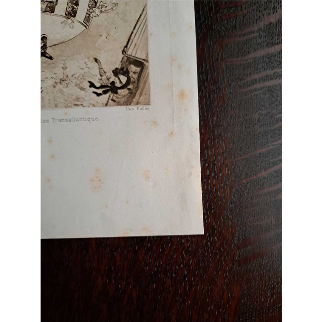 アルベール・ロビダ≪大西洋定期飛行船の出発≫『20世紀』より