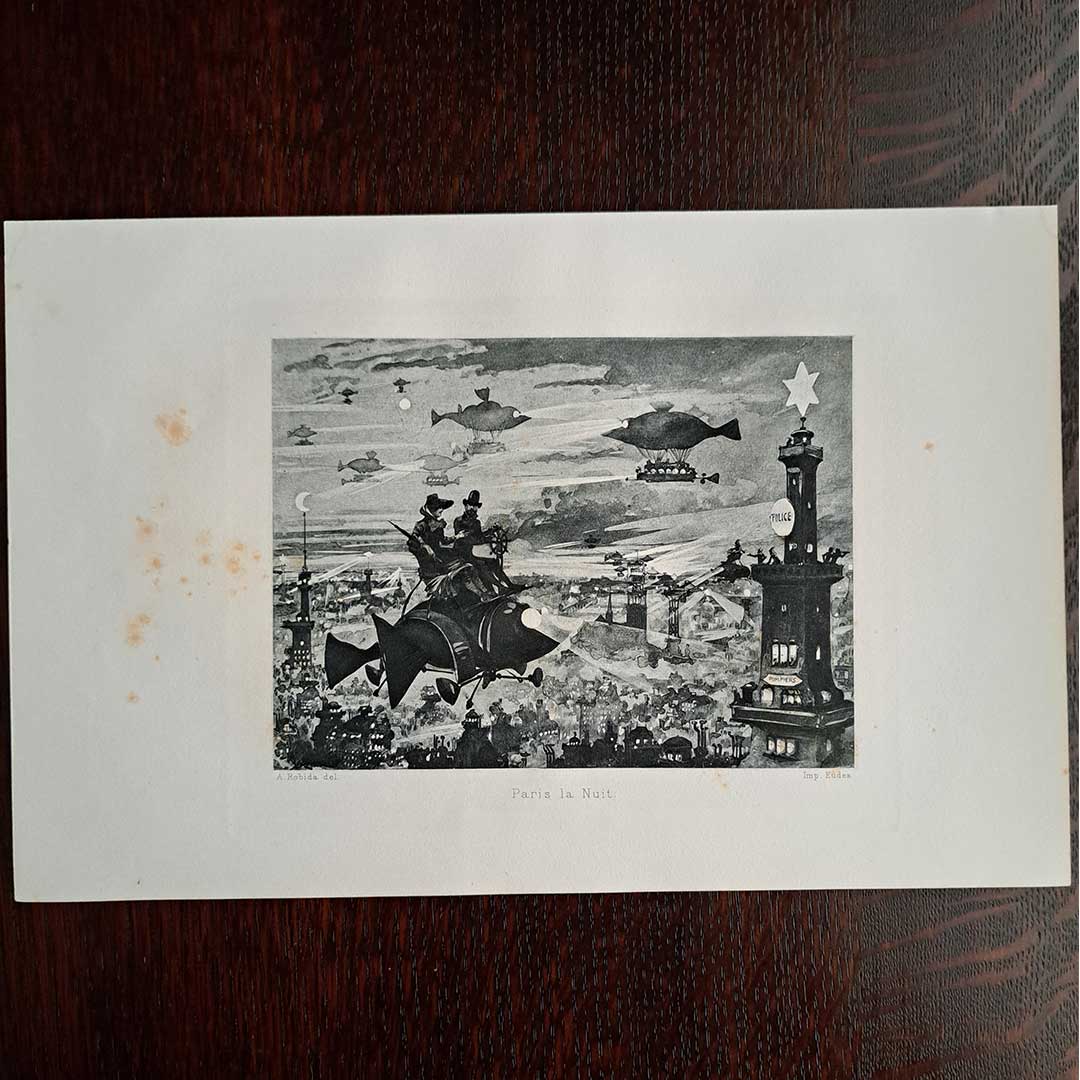 アルベール・ロビダ≪パリの夜≫『20世紀』