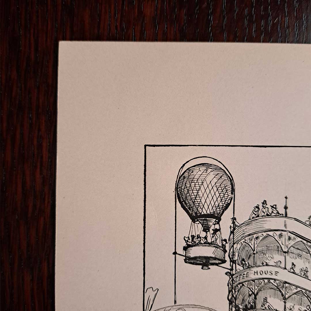 アルベール・ロビダ≪航空中央駅 ノートルダム寺院≫『20世紀』