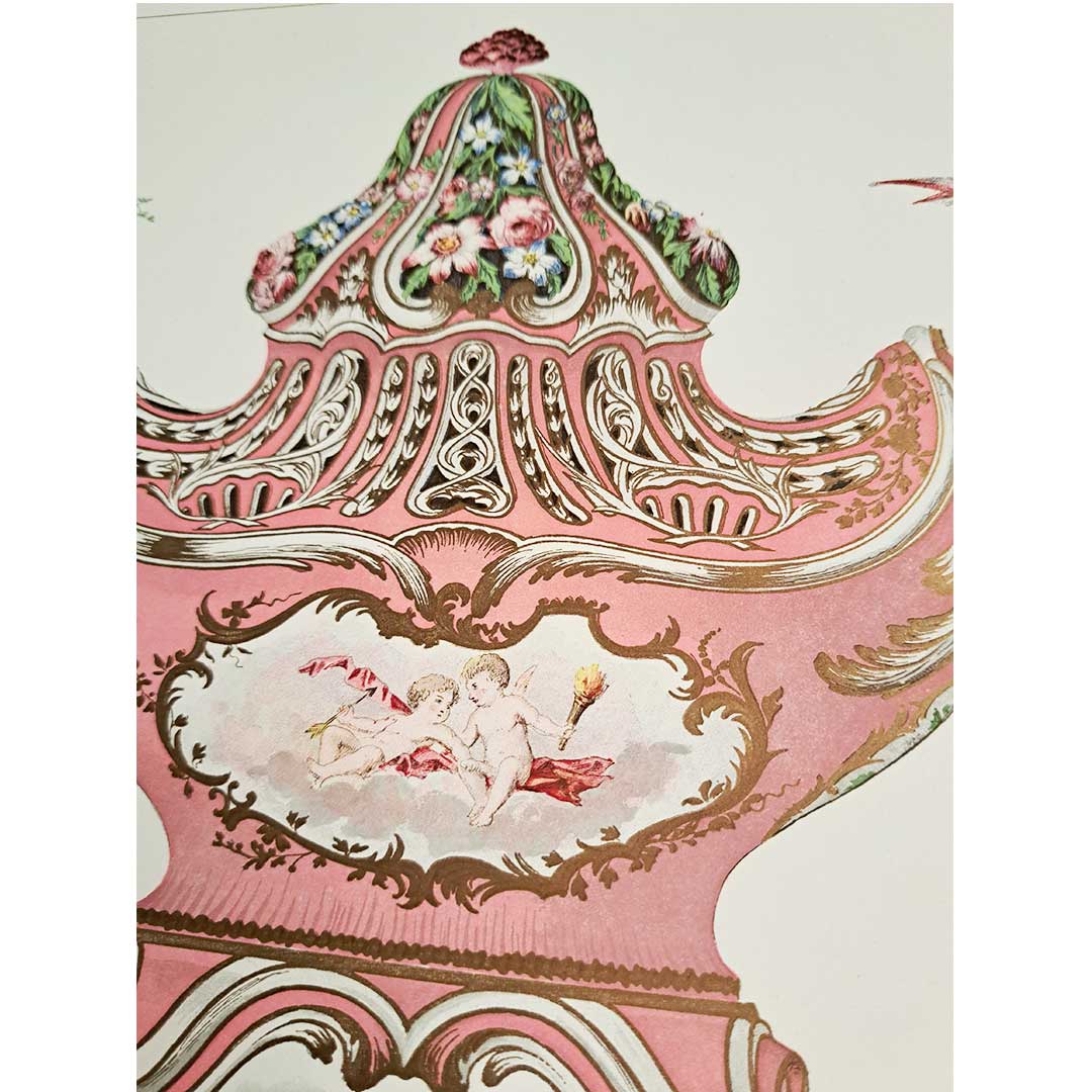 Sèvres soft-paste porcelain "Potpourri vase" plate No. 19