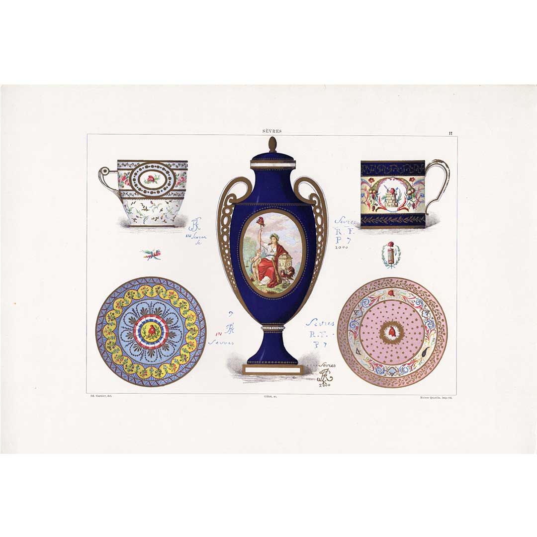 Sèvres soft-paste porcelain "Age of the Revolution" plate no. 2