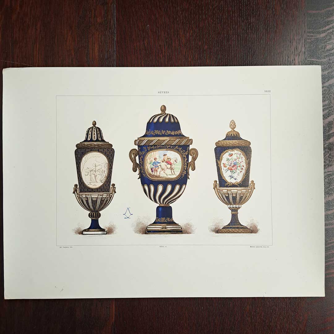 Sèvres soft-paste porcelain, "Collection John of the South Kensington Museum (V&A Museum)", plate no. 33