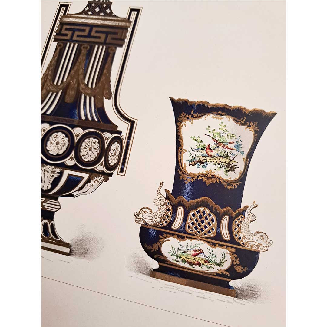 Sèvres soft porcelain "Vase" plate No. 39