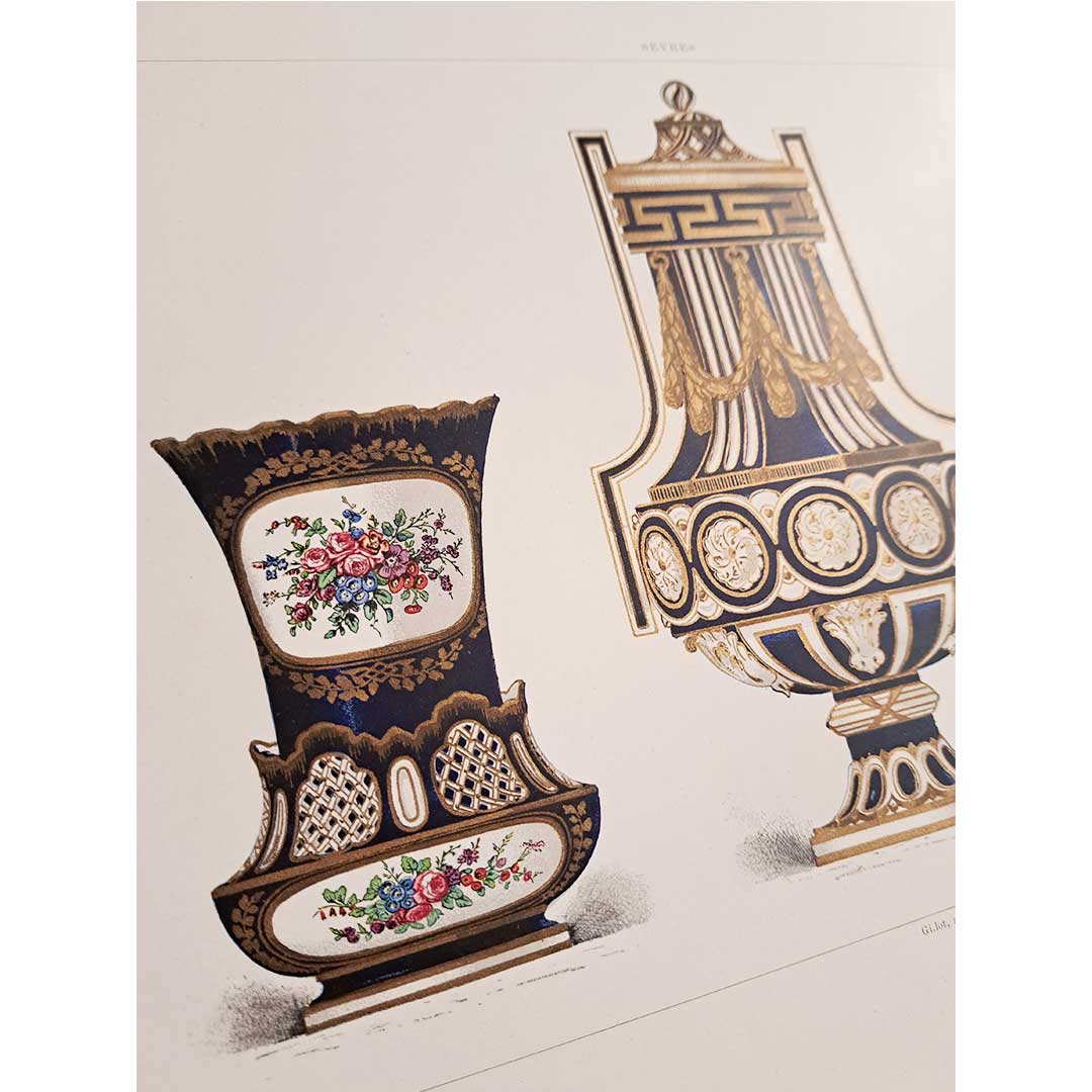 Sèvres soft porcelain "Vase" plate No. 39