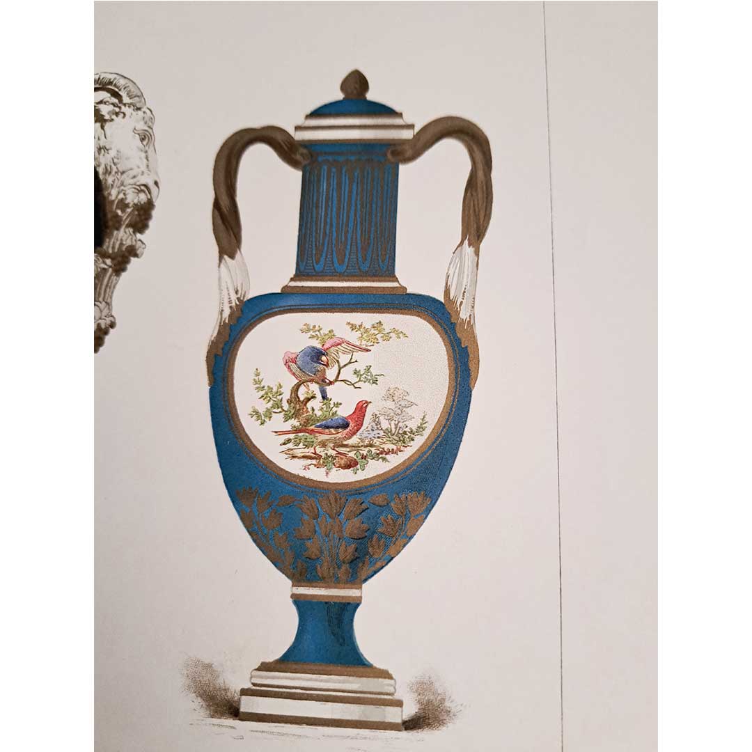 Sèvres soft porcelain "Vase" plate No. 41