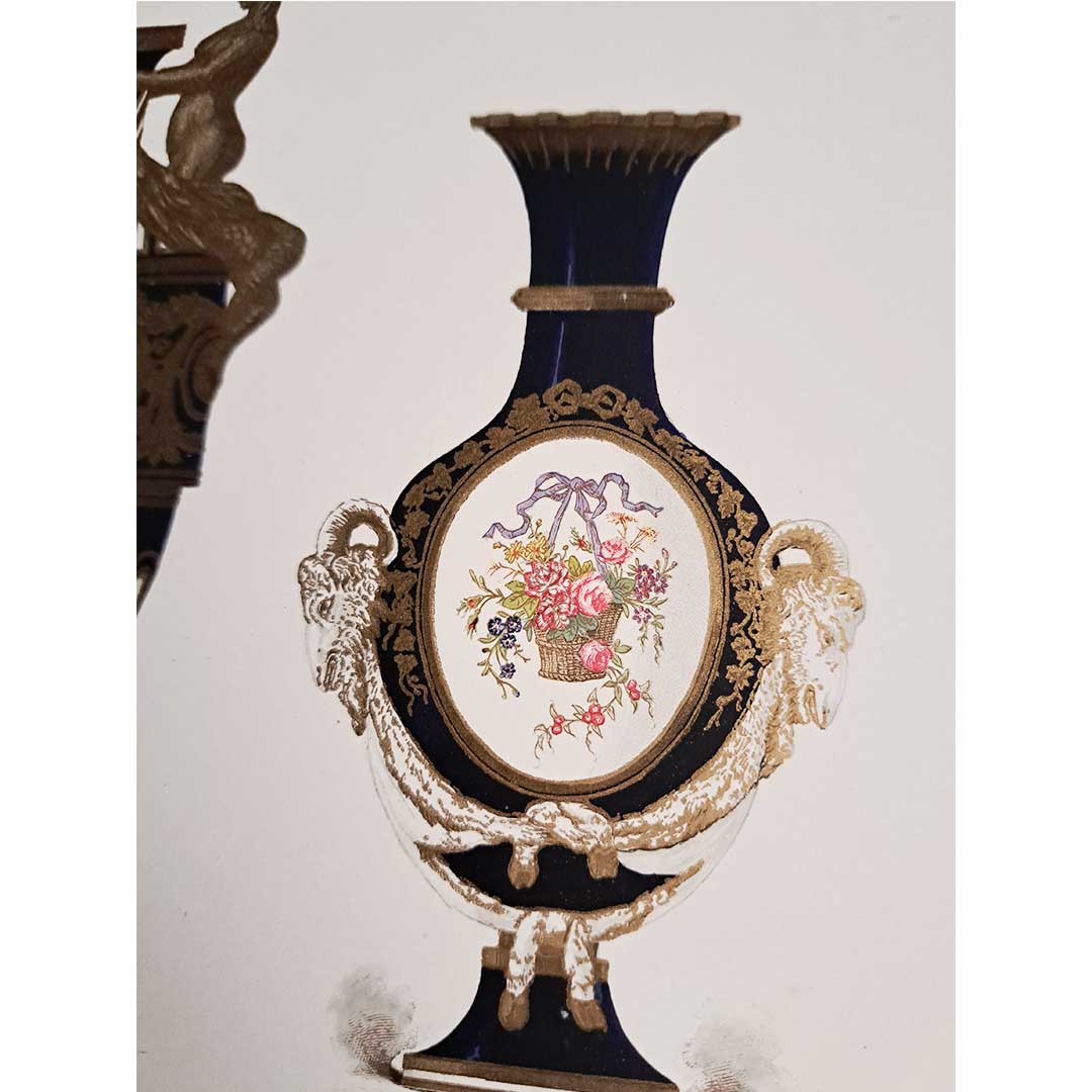 Sèvres soft-paste porcelain "Vase" plate No. 42