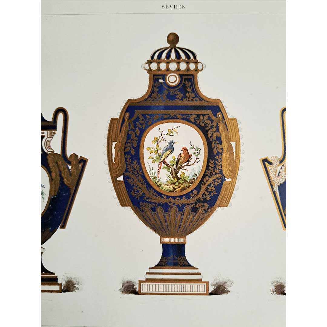 Sèvres soft porcelain "Vase" plate No. 46