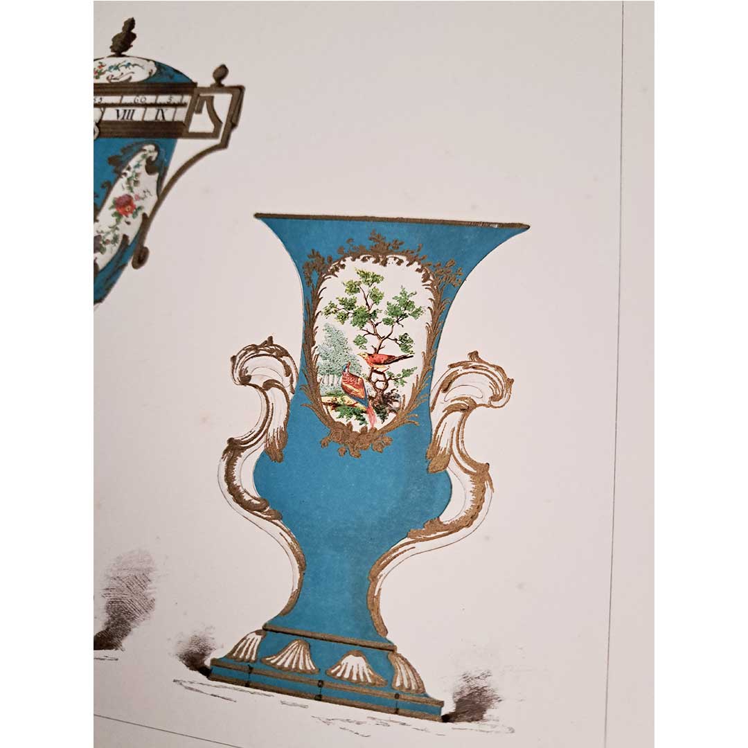 Sèvres soft porcelain "Vase" plate No. 49