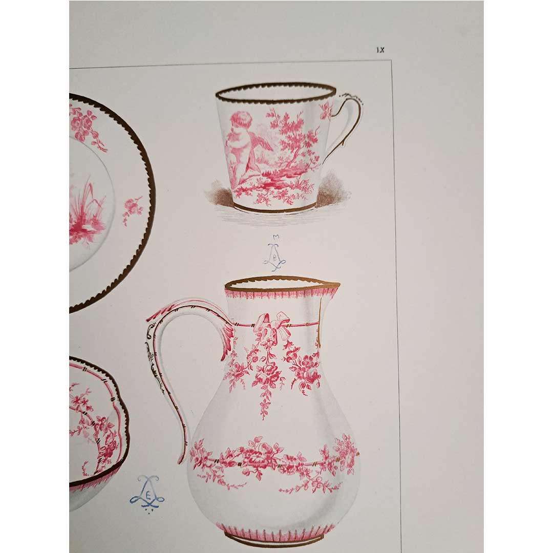 セーブルの軟質磁器「食器セット」プレートNo.9