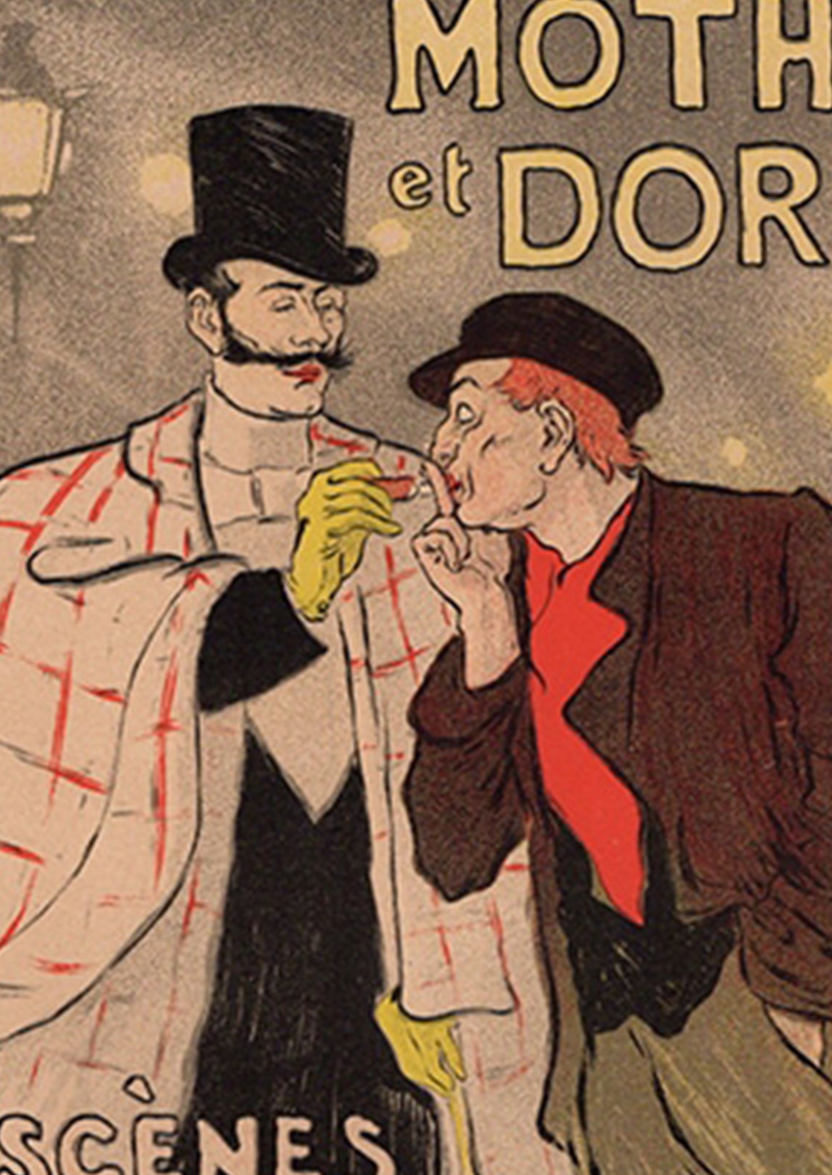 スタンラン ≪モテュとドリア≫ 1896年の拡大図