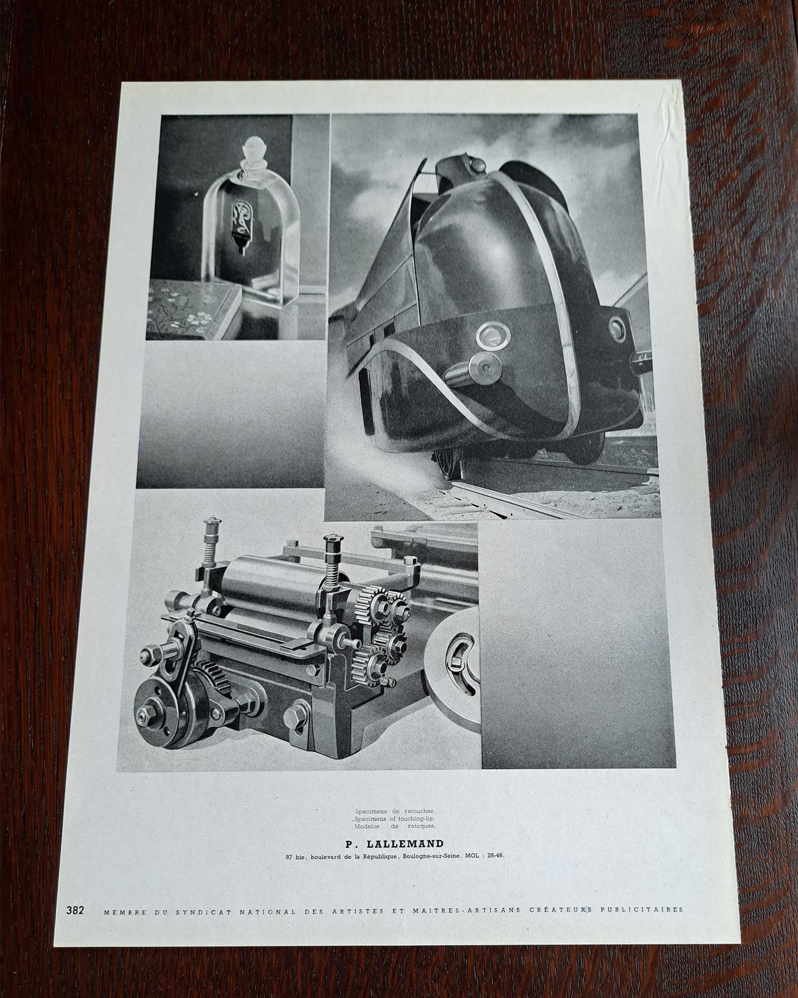 ≪ユニックの高級万年筆≫ / ≪アール・デコ列車≫ ヴィンテージ広告 1950年頃