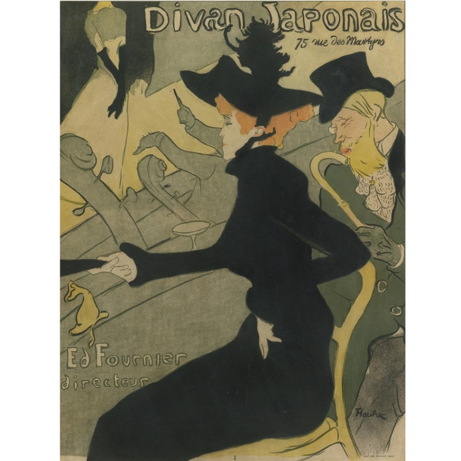 ロートレック「ディヴァン・ジャポネ　（日本の長椅子）」1893年