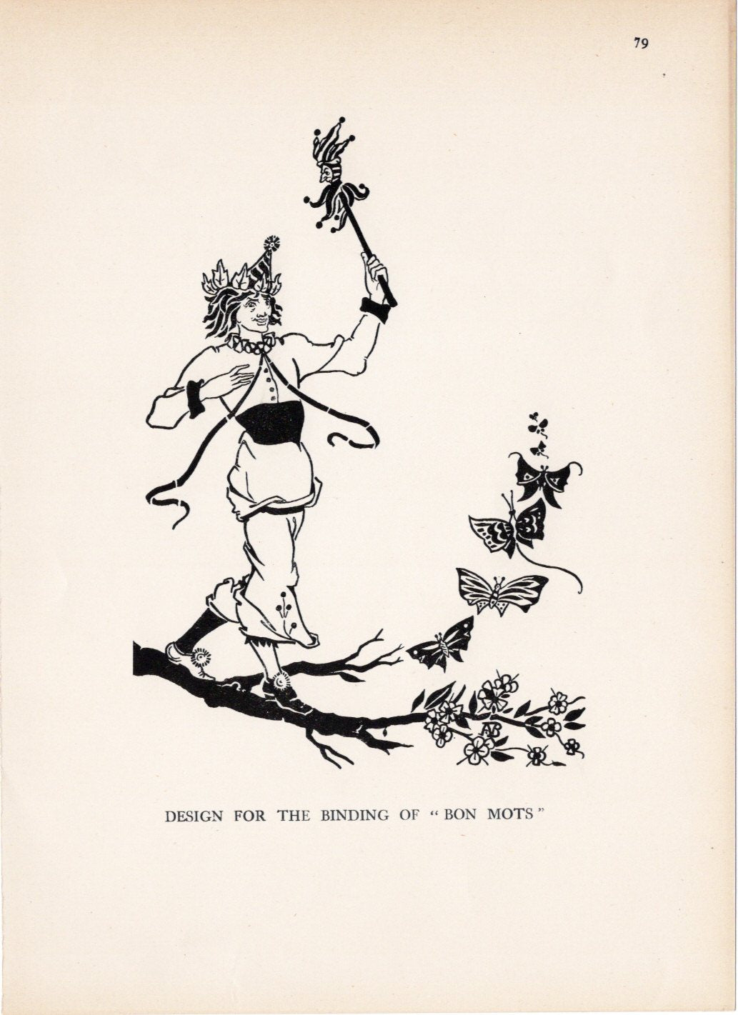 ビアズリー『名文句　Bon Mots』の装飾　1905年