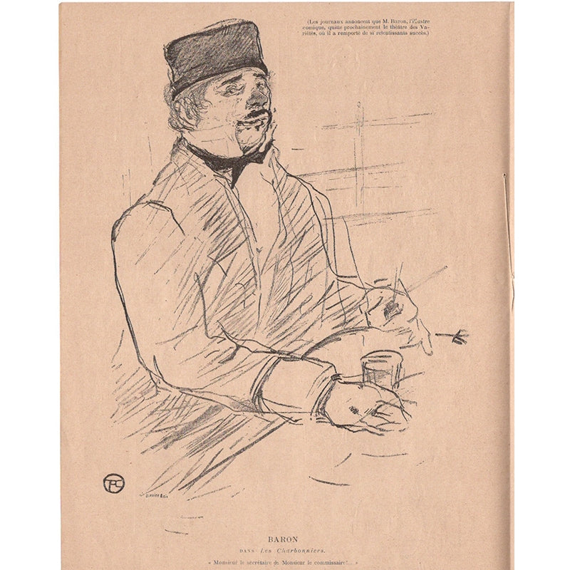 トゥールーズ＝ロートレック ≪バロン≫『リール誌117号』1897年1月30日