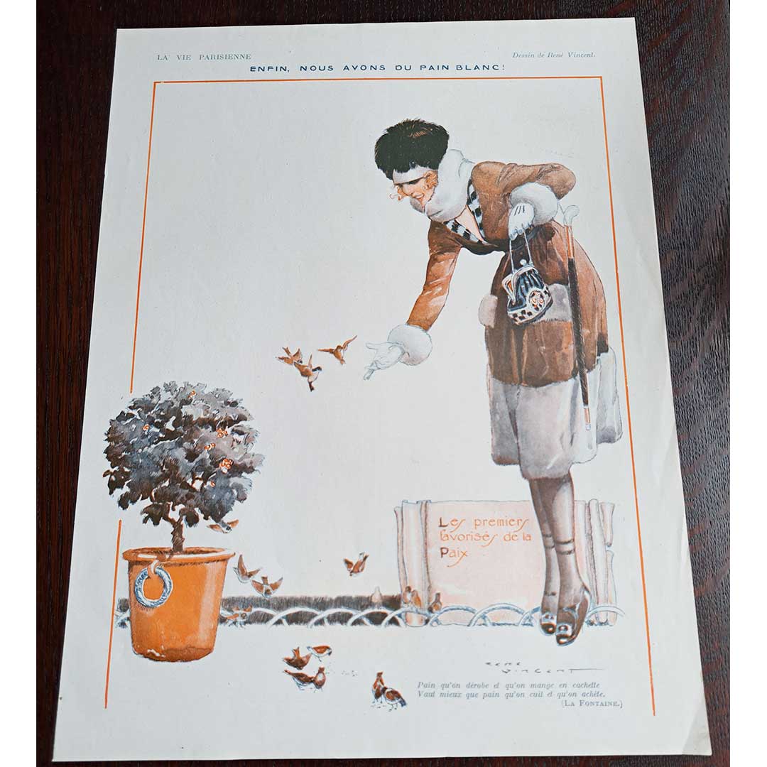 La Vie Parisienne《白いパン（1919年1月11日号）》 ルネ・ヴァンサン