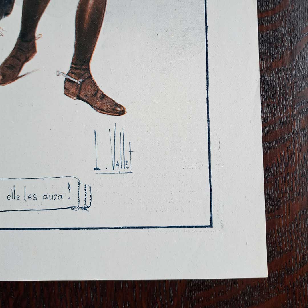 La Vie Parisienne《恋の駆け引きは中立で（1919年3月22日号）》ルイ・ヴァレ