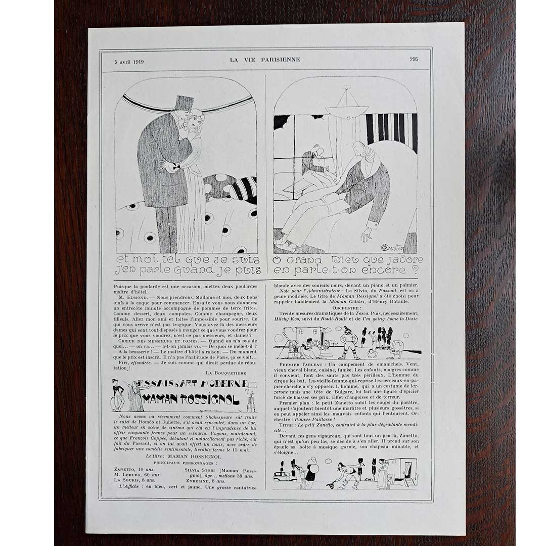 La Vie Parisienne《L'ENFANT MARTYR》1919年4月5日号　ルイ・ヴァレ