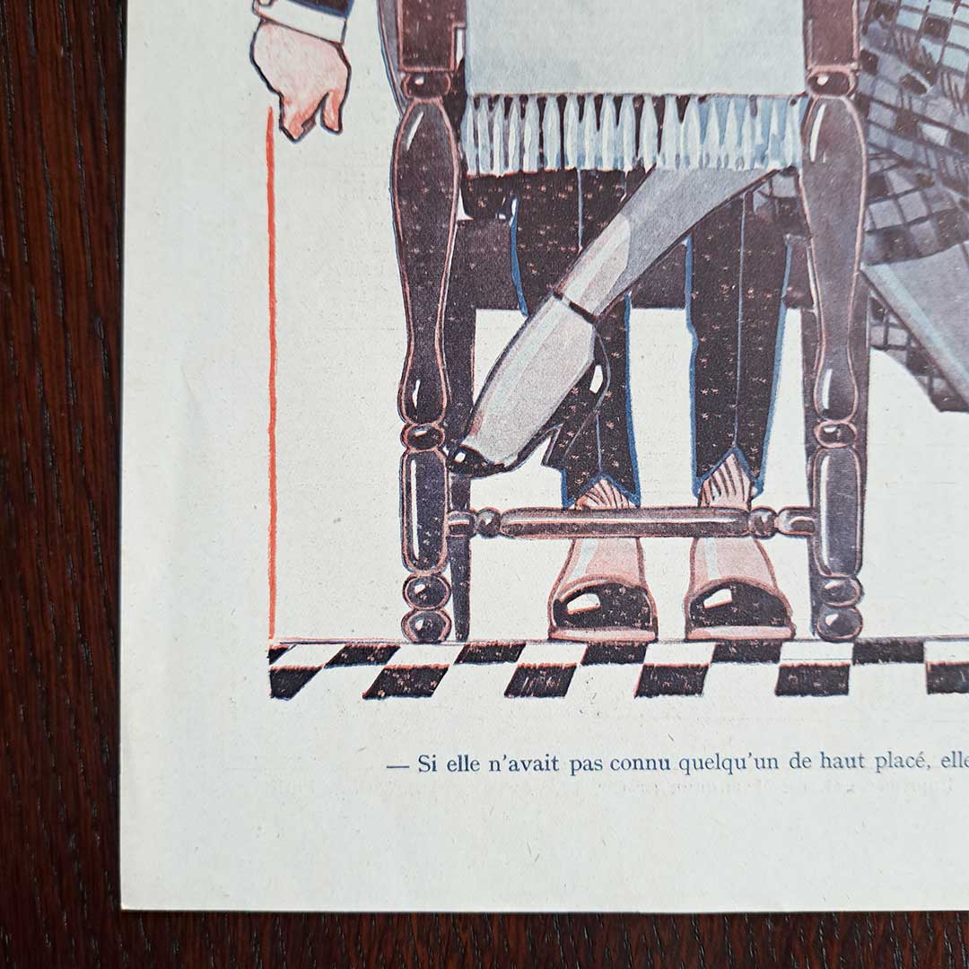 La Vie Parisienne《チーズが明かす正体（1919年4月12日号）》ルネ・ヴァンサン