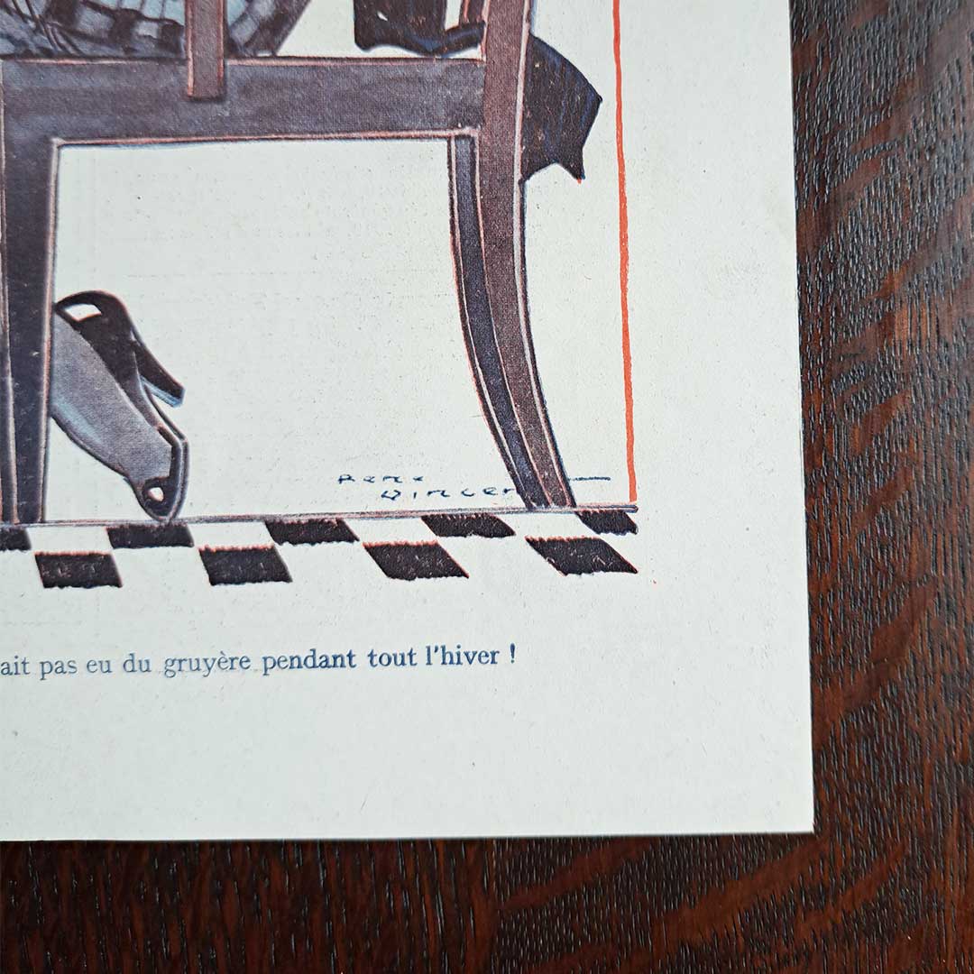 La Vie Parisienne《チーズが明かす正体（1919年4月12日号）》ルネ・ヴァンサン