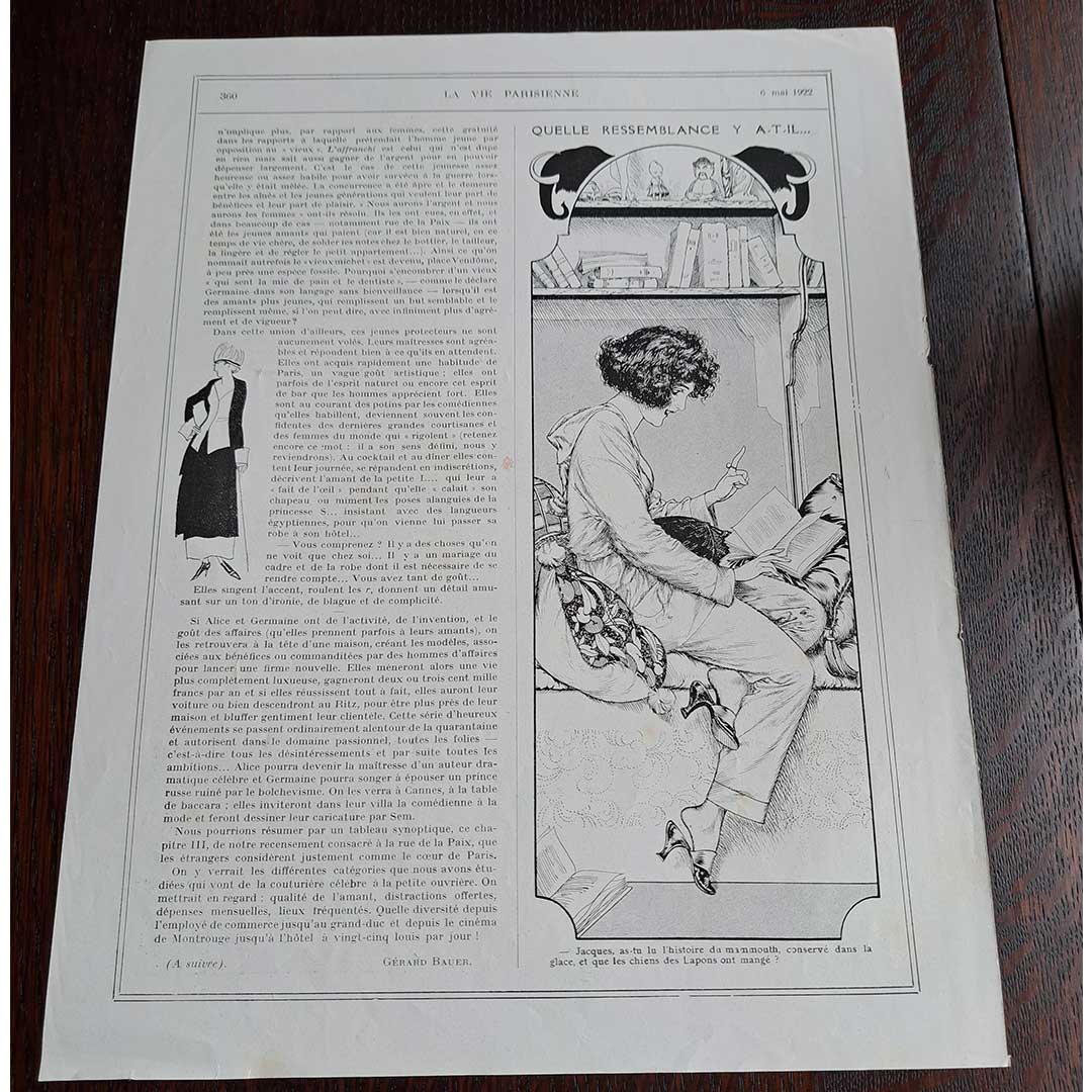 ジョルジュ・バルビエ　≪La Vie Parisienne（1922年5月6日号）》