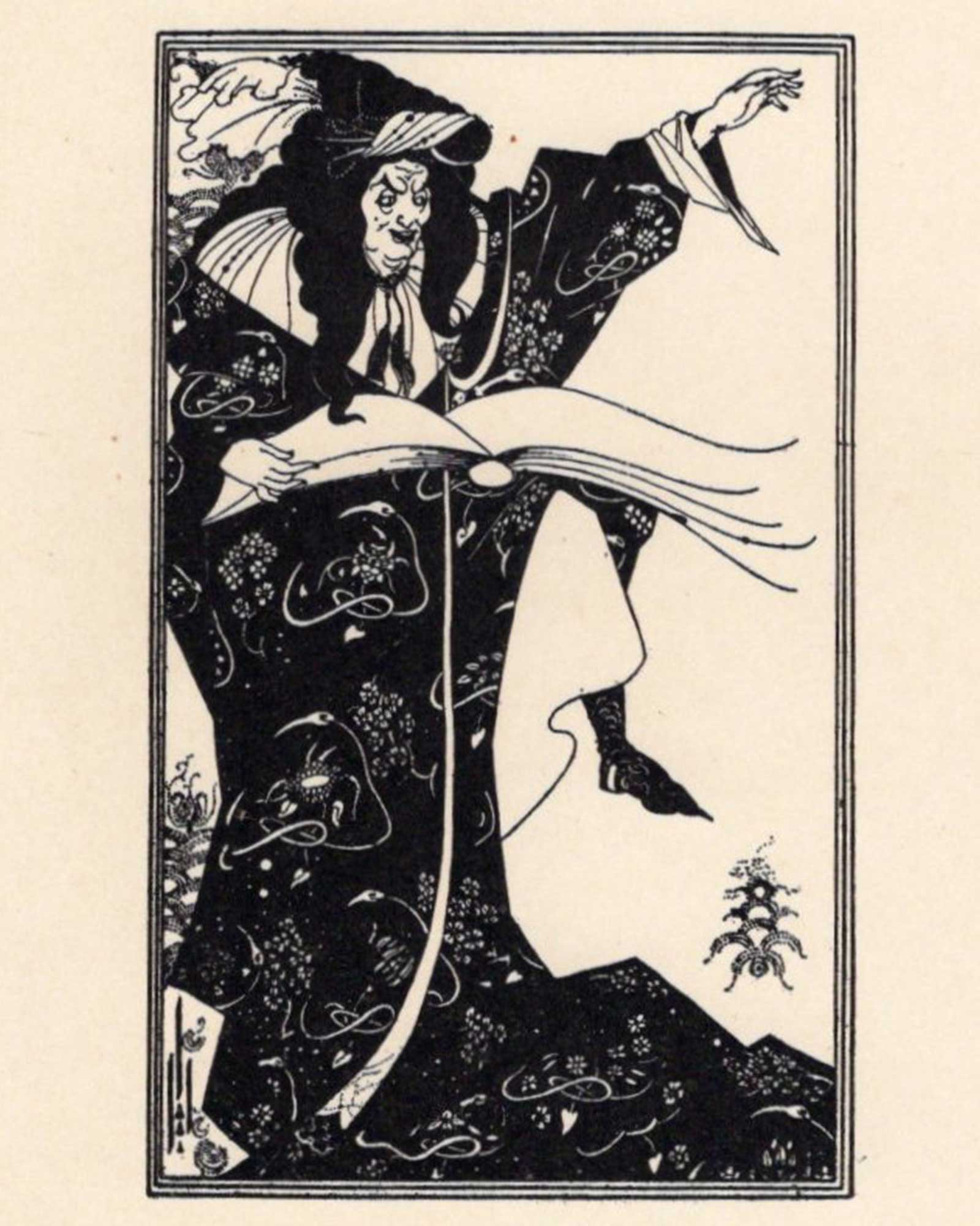 オーブリー・ビアズリー ≪魔術師ウェルギリウス≫ 1899年初版
