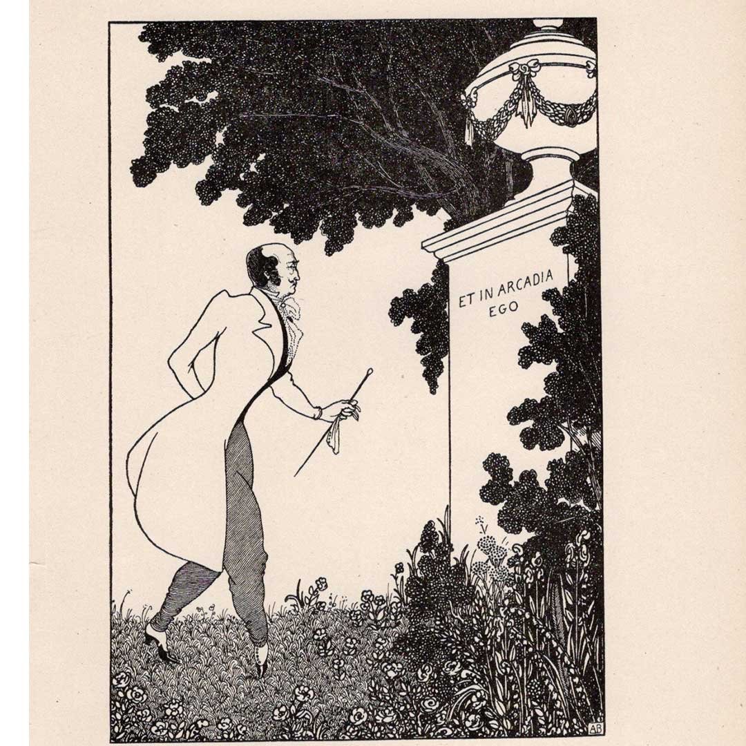 オーブリー・ビアズリー ≪我アルカディアにもあり≫　1900年頃