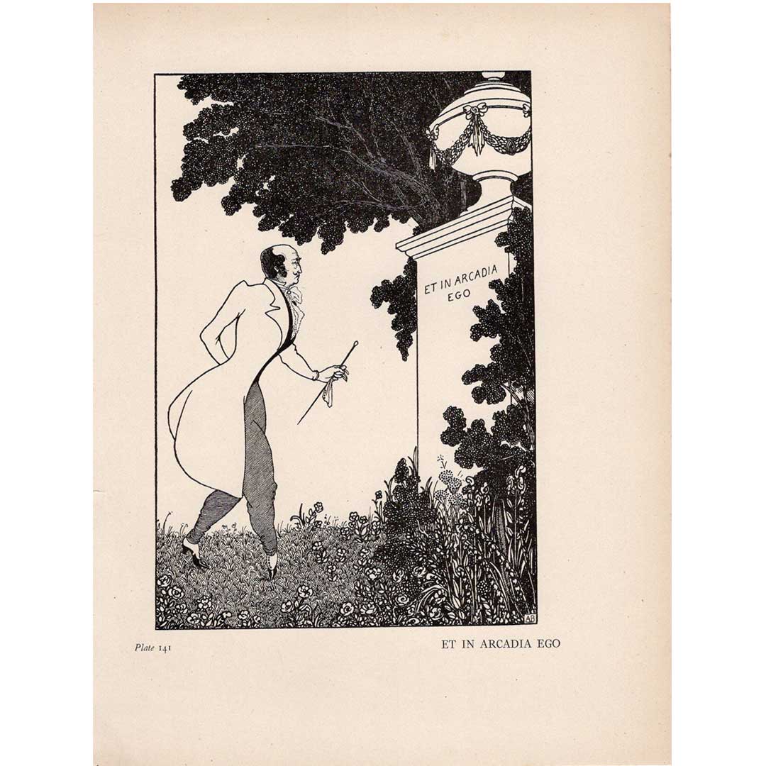 オーブリー・ビアズリー ≪我アルカディアにもあり≫　1900年頃