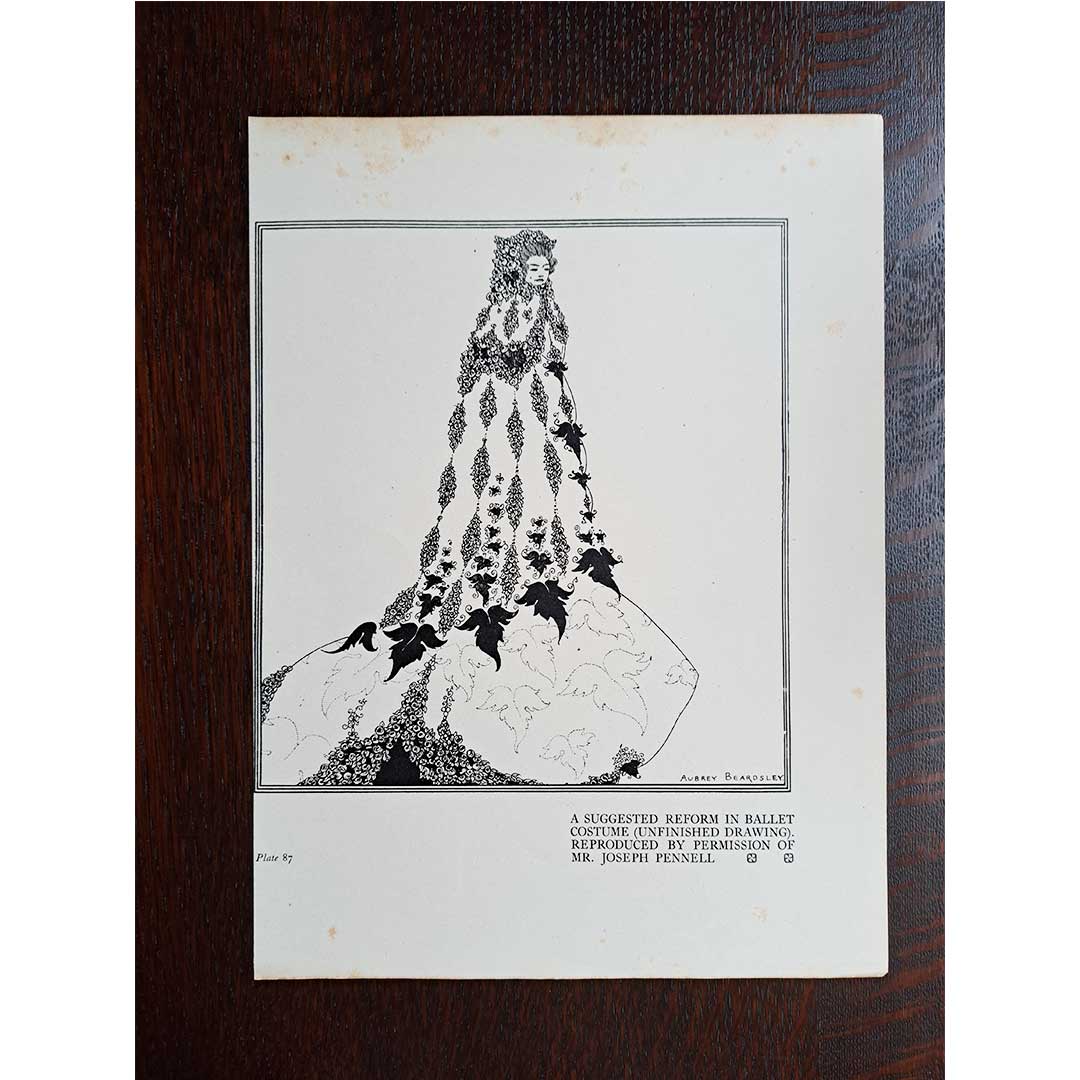 Aubrey Beardsley, "Proposal for a Reform of Ballet Costume" (unfinished), c.1900