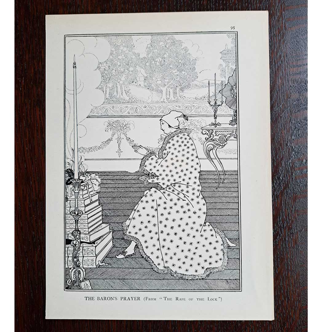 Aubrey Beardsley, "The Baron's Prayer" The Hair Thief, 1905