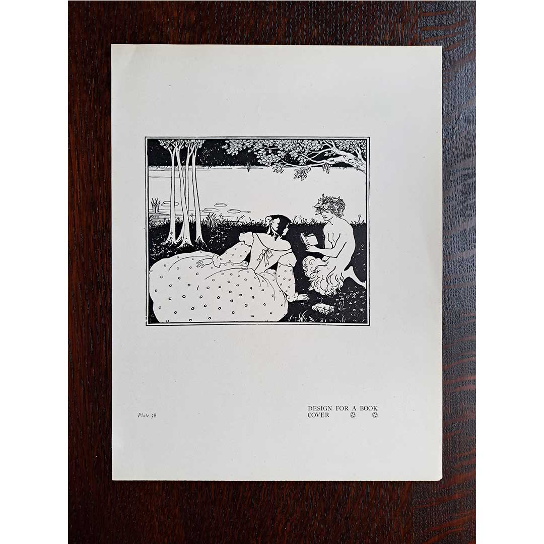 Aubrey Beardsley's Yellow Book No. 5 (rejected) design, circa 1900