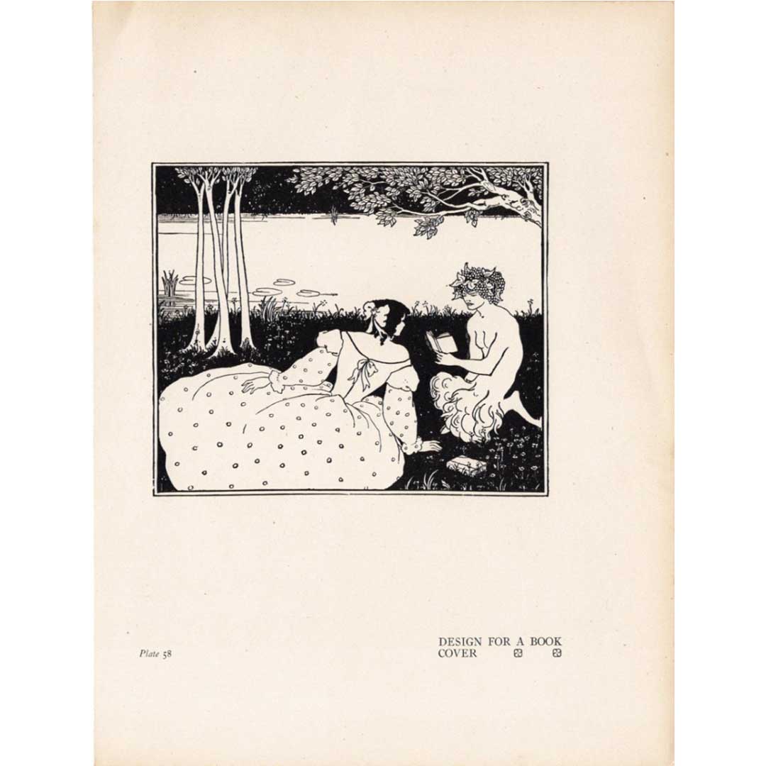 Aubrey Beardsley's Yellow Book No. 5 (rejected) design, circa 1900