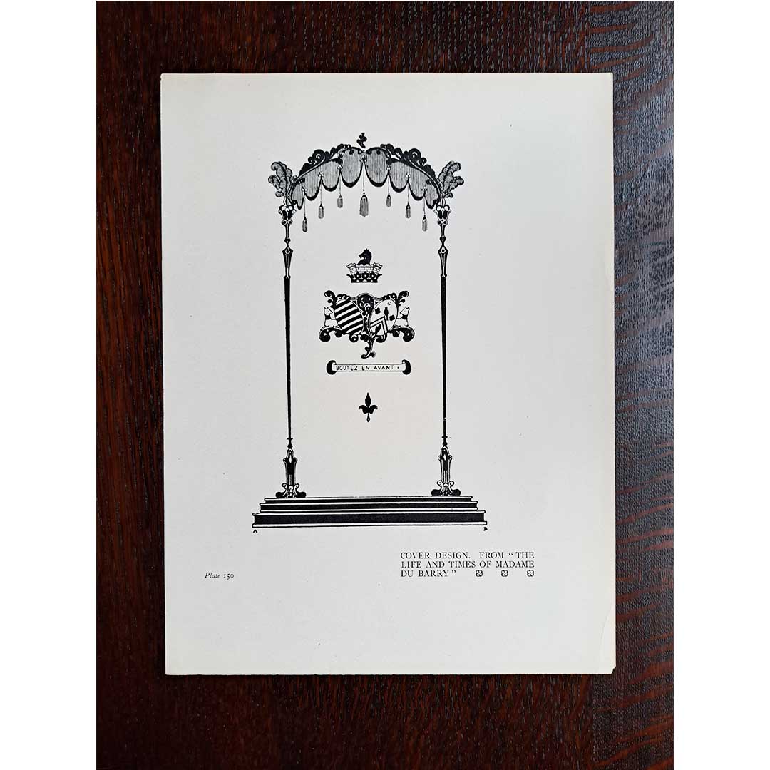 Aubrey Beardsley, cover design for The Life and Times of Madame du Barry, circa 1900