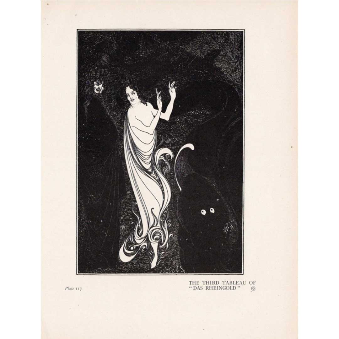 Aubrey Beardsley, Das Rheingold, Scene 3, c. 1900
