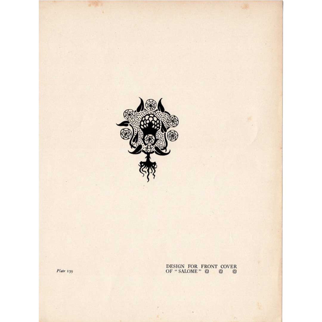 Aubrey Beardsley's cover design from Salome