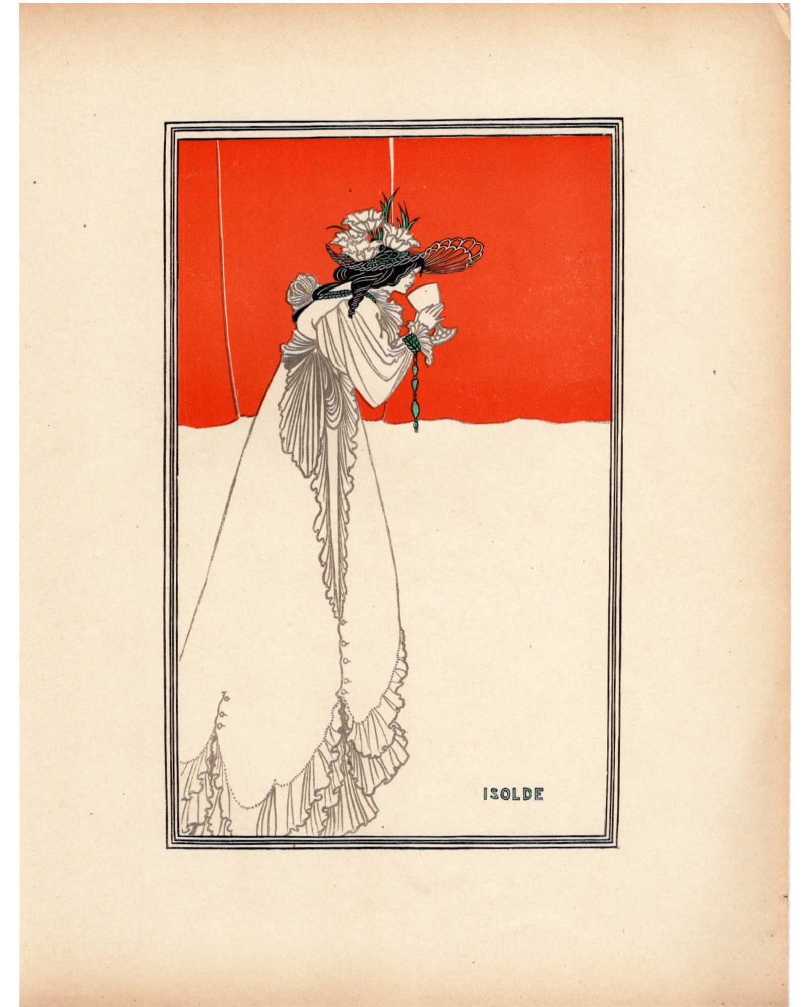 オーブリー・ビアズリー≪イゾルデ≫1899年初版のスキャン画像