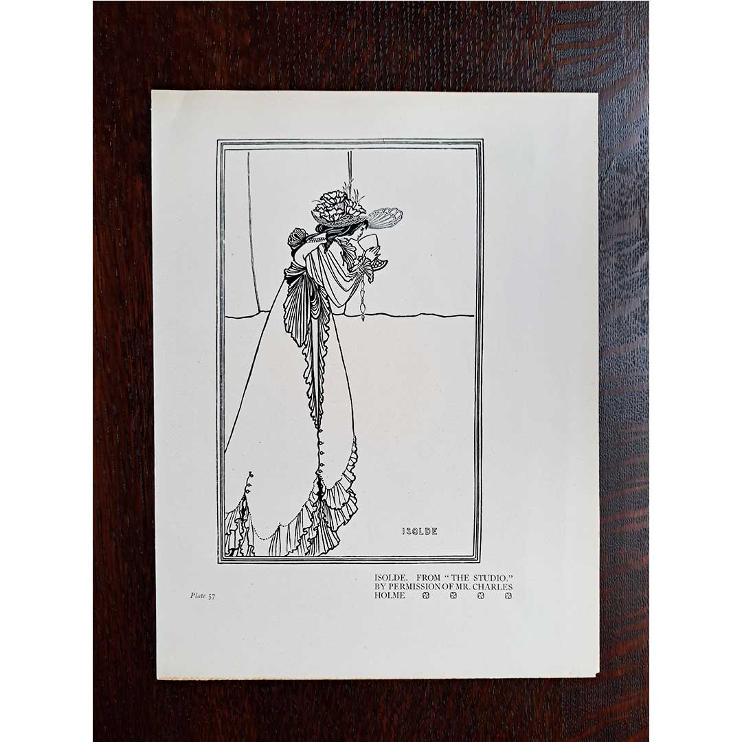 Aubrey Beardsley "Isolde" c. 1900