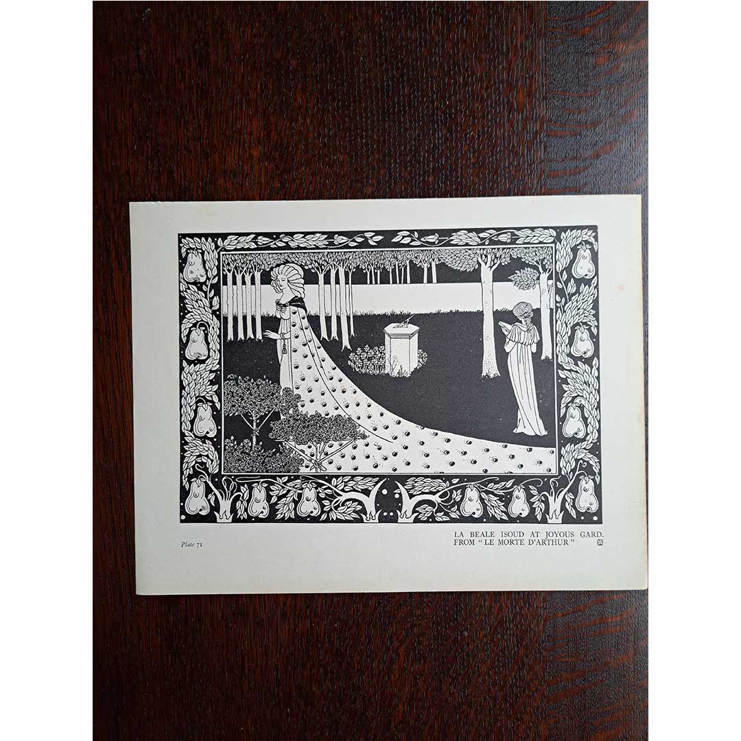 オーブリー・ビアズリー ≪ジョイアスガードのイゾルデ≫『アーサー王の死』1900年頃