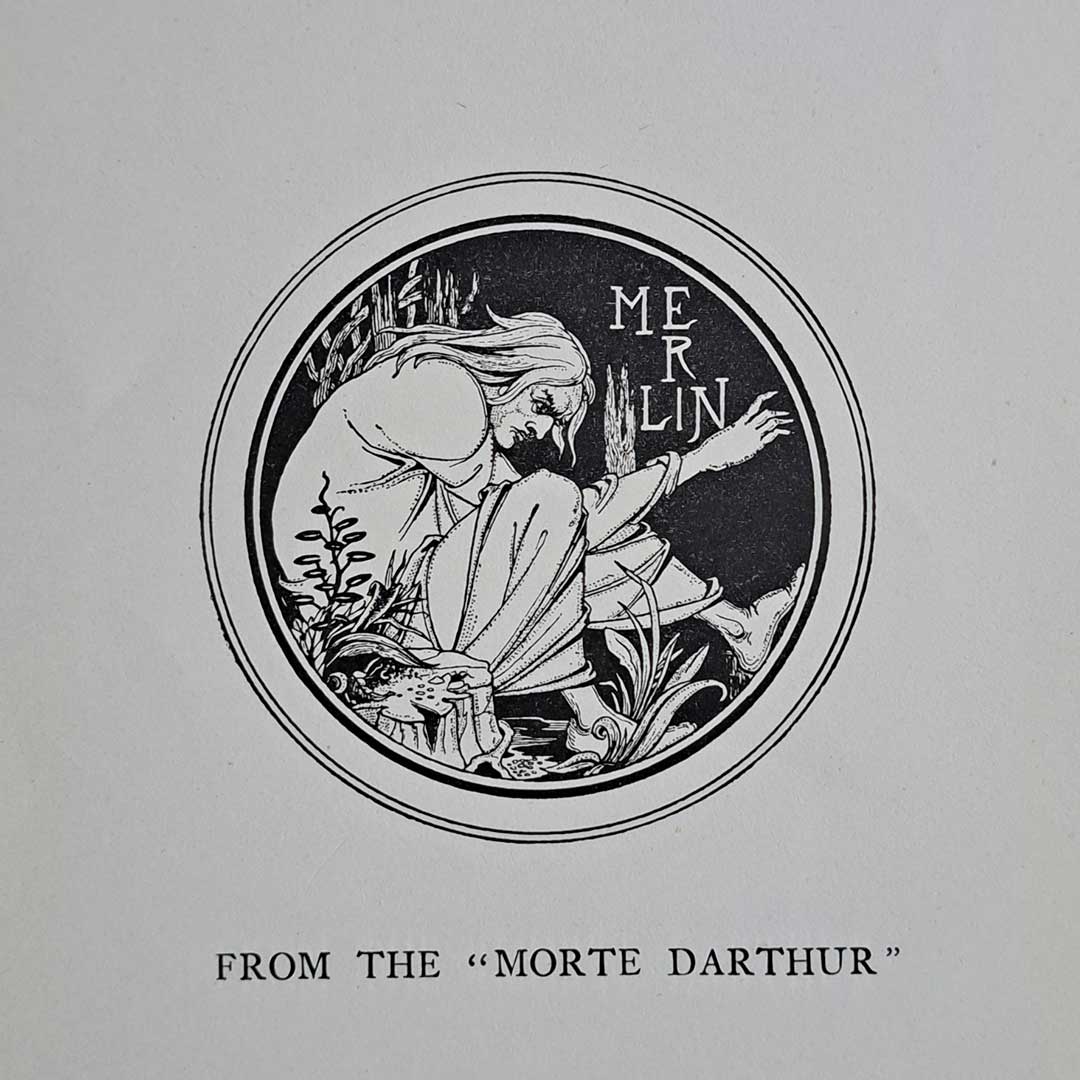 Aubrey Beardsley, "Merlin" from Le Morte d'Arthur, 1905