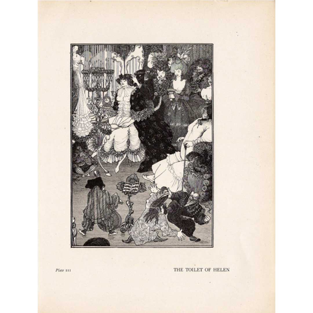 Aubrey Beardsley, "Helen's Makeup", c. 1900