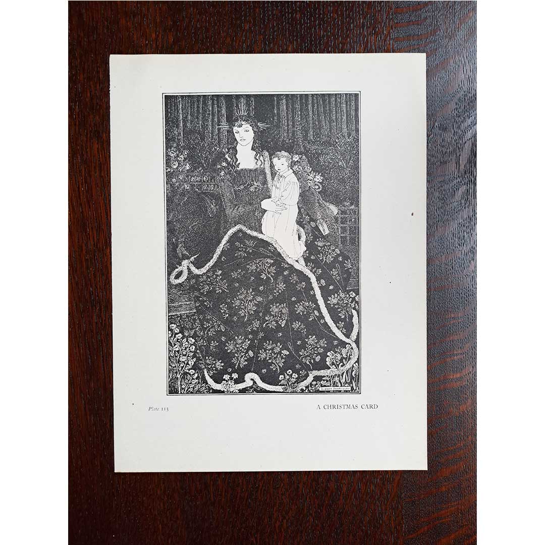 Aubrey Beardsley, Christmas Card, circa 1900