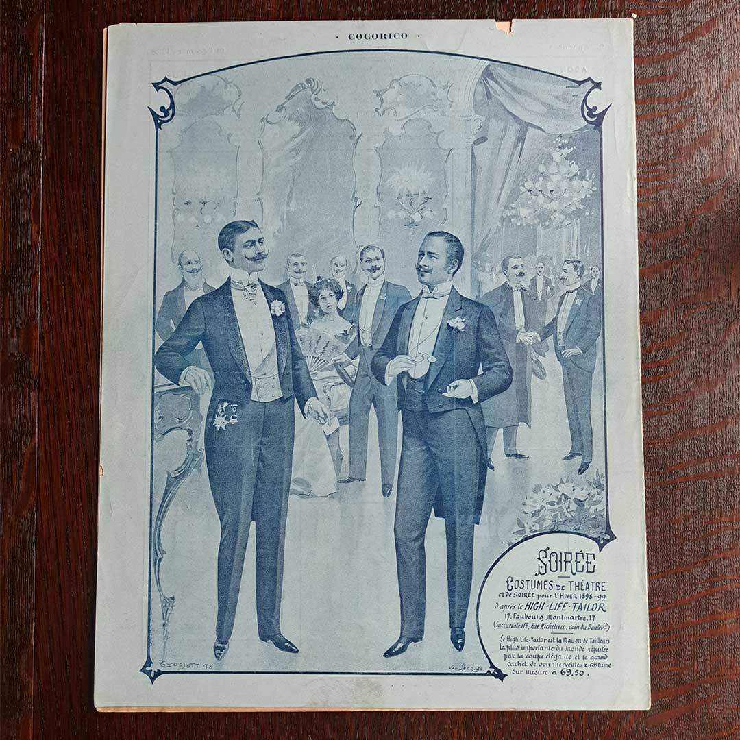 アルフォンス・ミュシャ『ココリコ創刊号』1898年｜絵画・リトグラフ