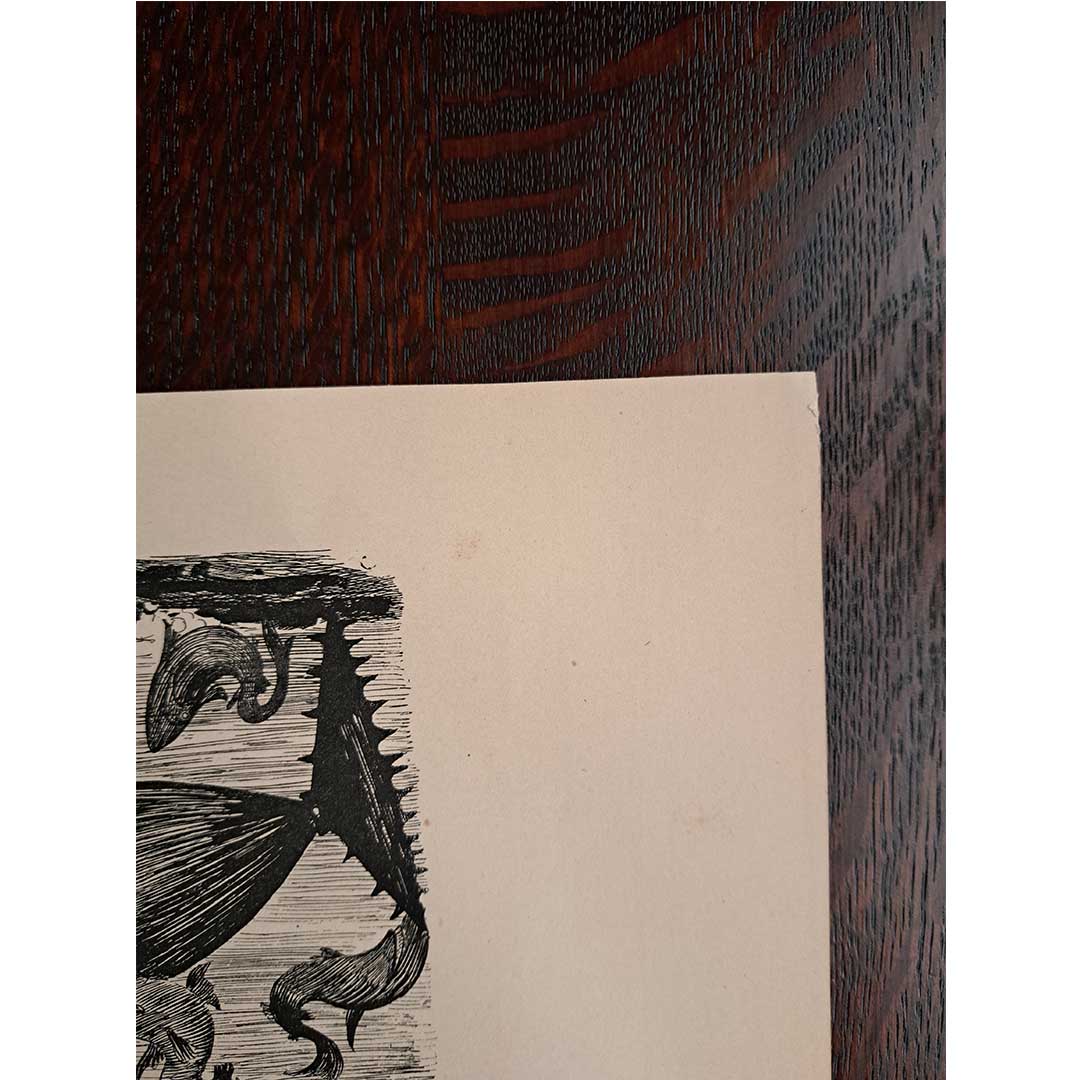 アルベール・ロビダ≪潜水漁≫『20世紀』より